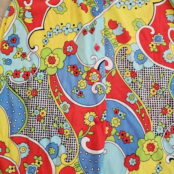 Vtg 60s Suzy Star Women's Size Sm Robe Paisley - Picture 5 of 9